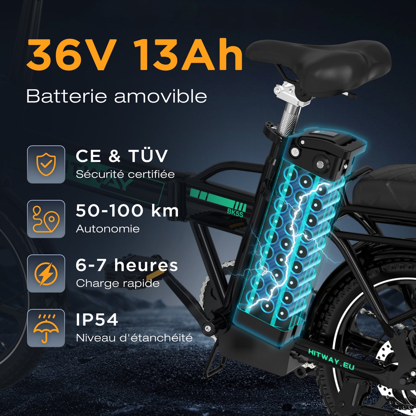 BK5SL Vélo électrique pliant