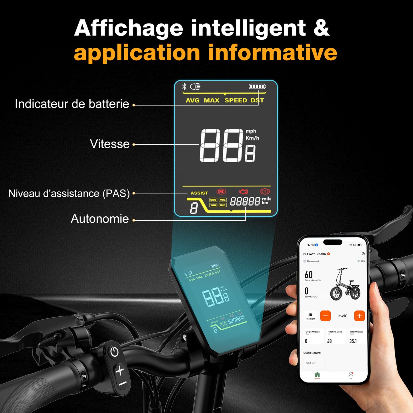 BK10S Vélo électrique pliant