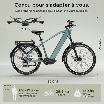 BK-S2 Vélo électrique de trekking tout-terrain