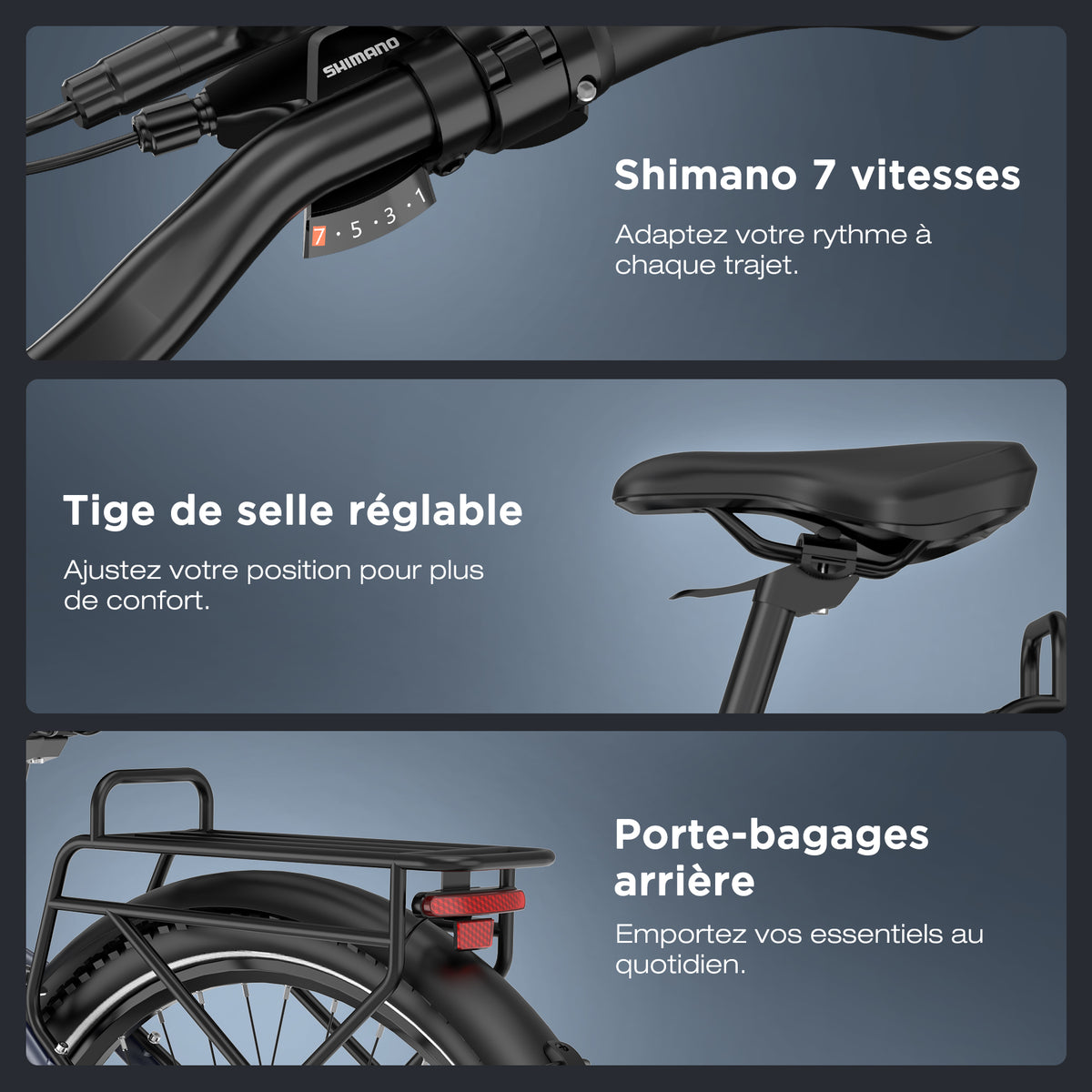 BK-U2 Vélo électrique pour les trajets urbains