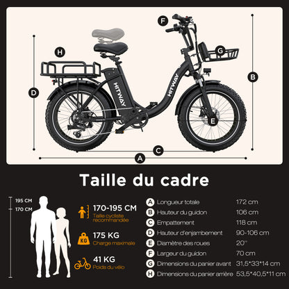 BK6S Plus Vélo cargo électrique