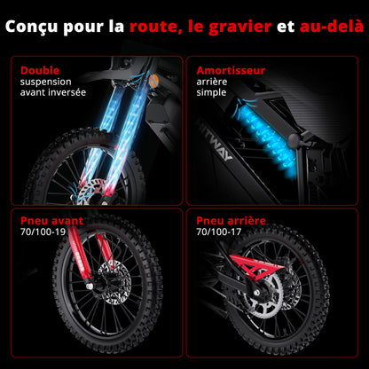 HT500 Grande motocyclette tout-terrain