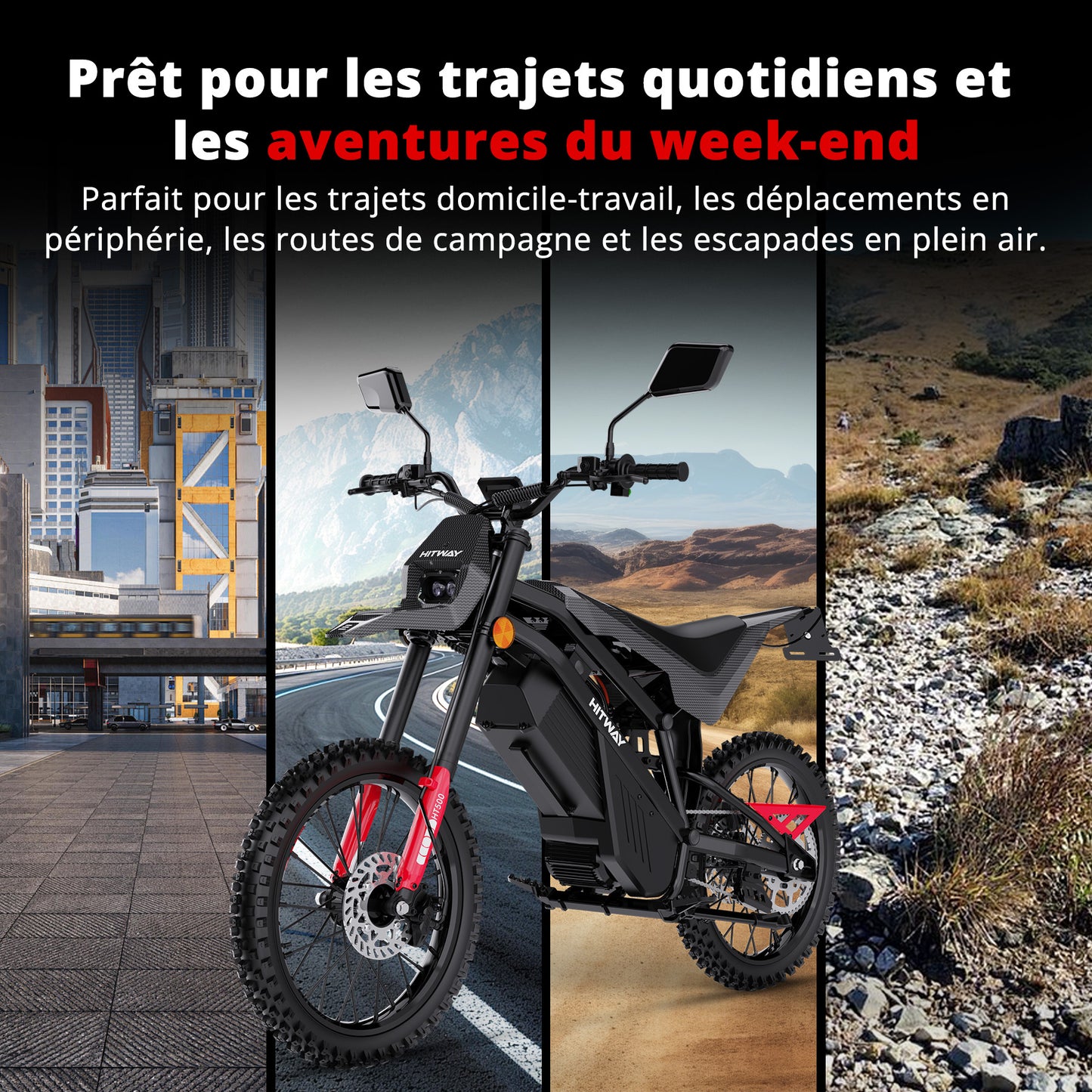 HT500 Grande motocyclette tout-terrain