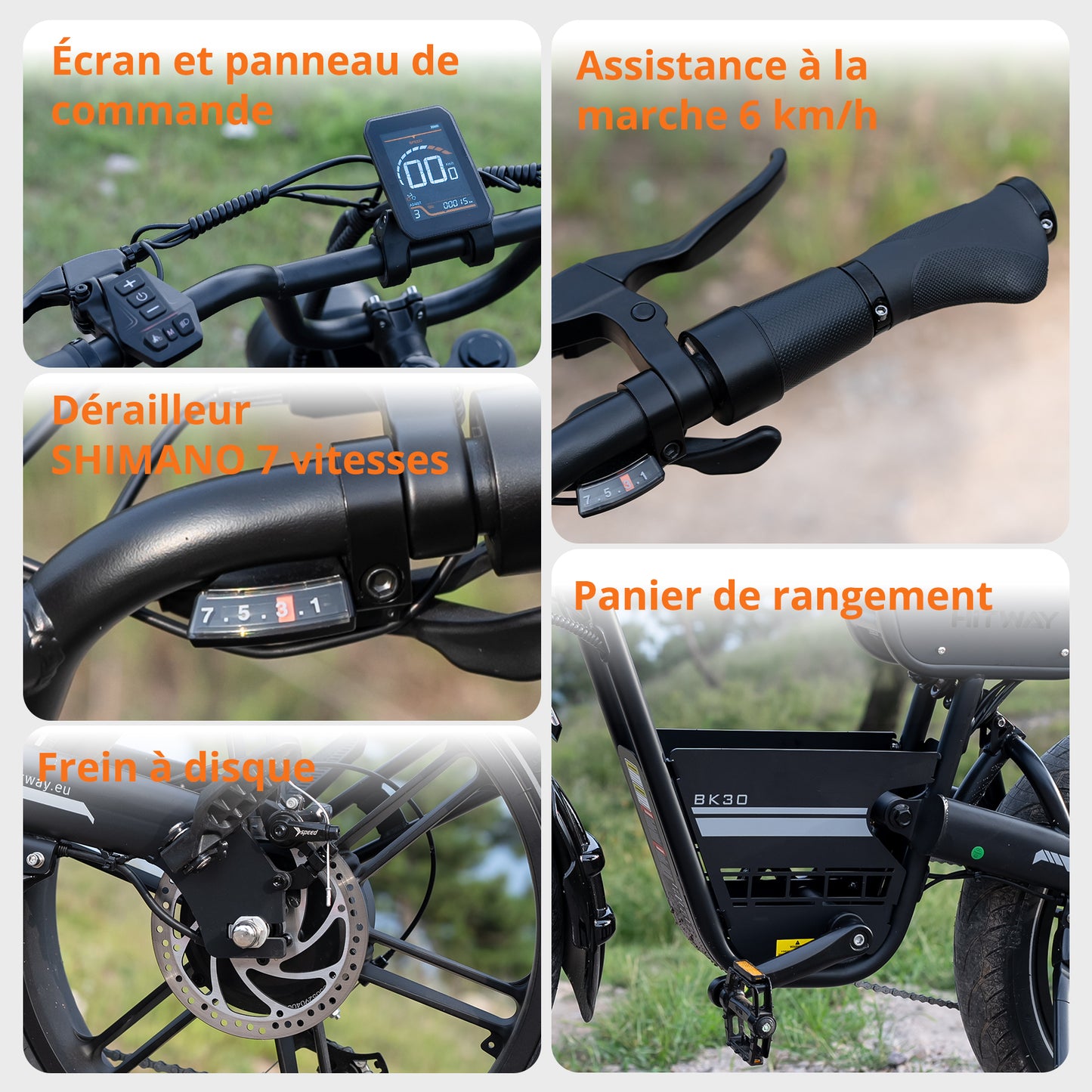 BK30 Vélo électrique à pneus larges