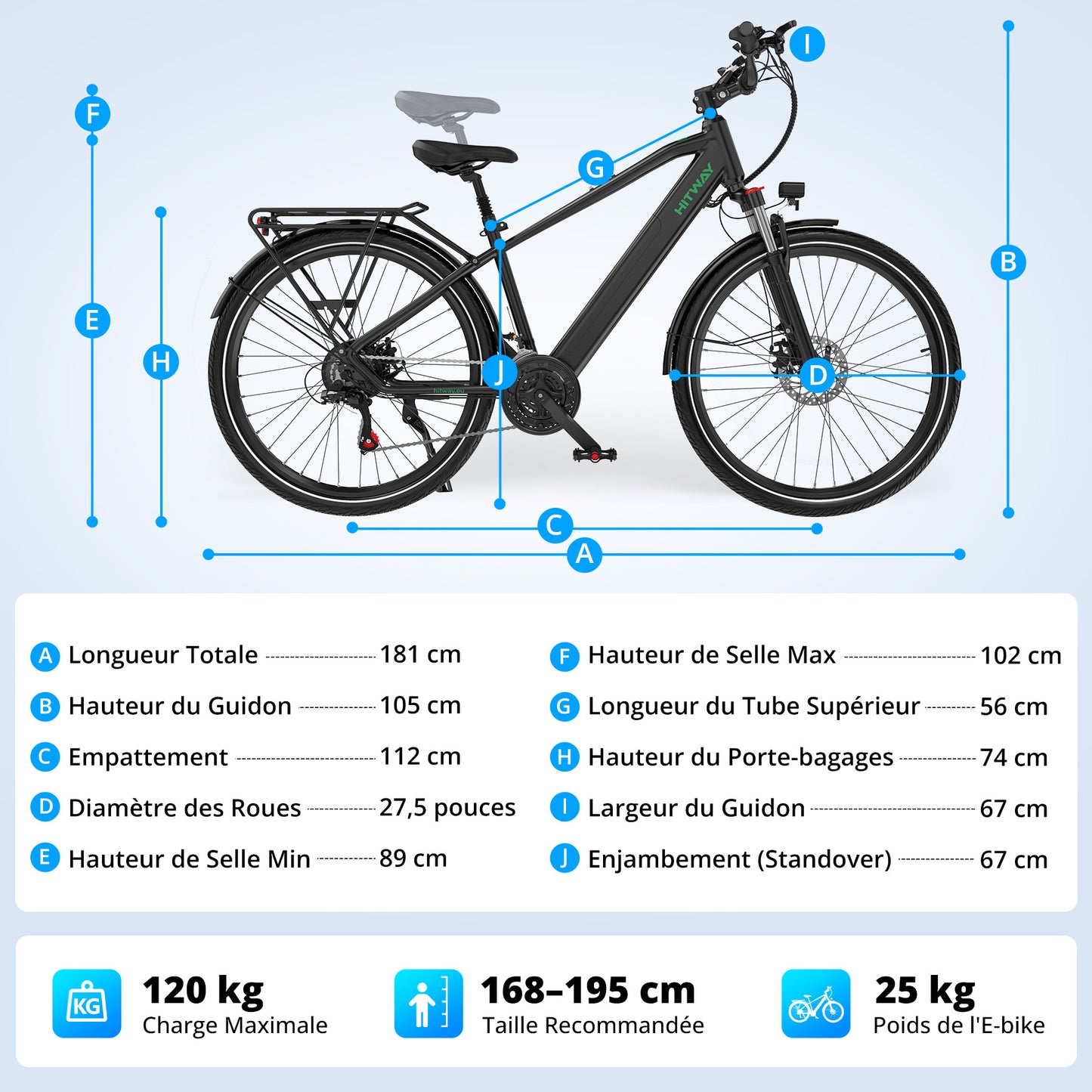 BK7S PRO Vélo électrique 27,5 pouces