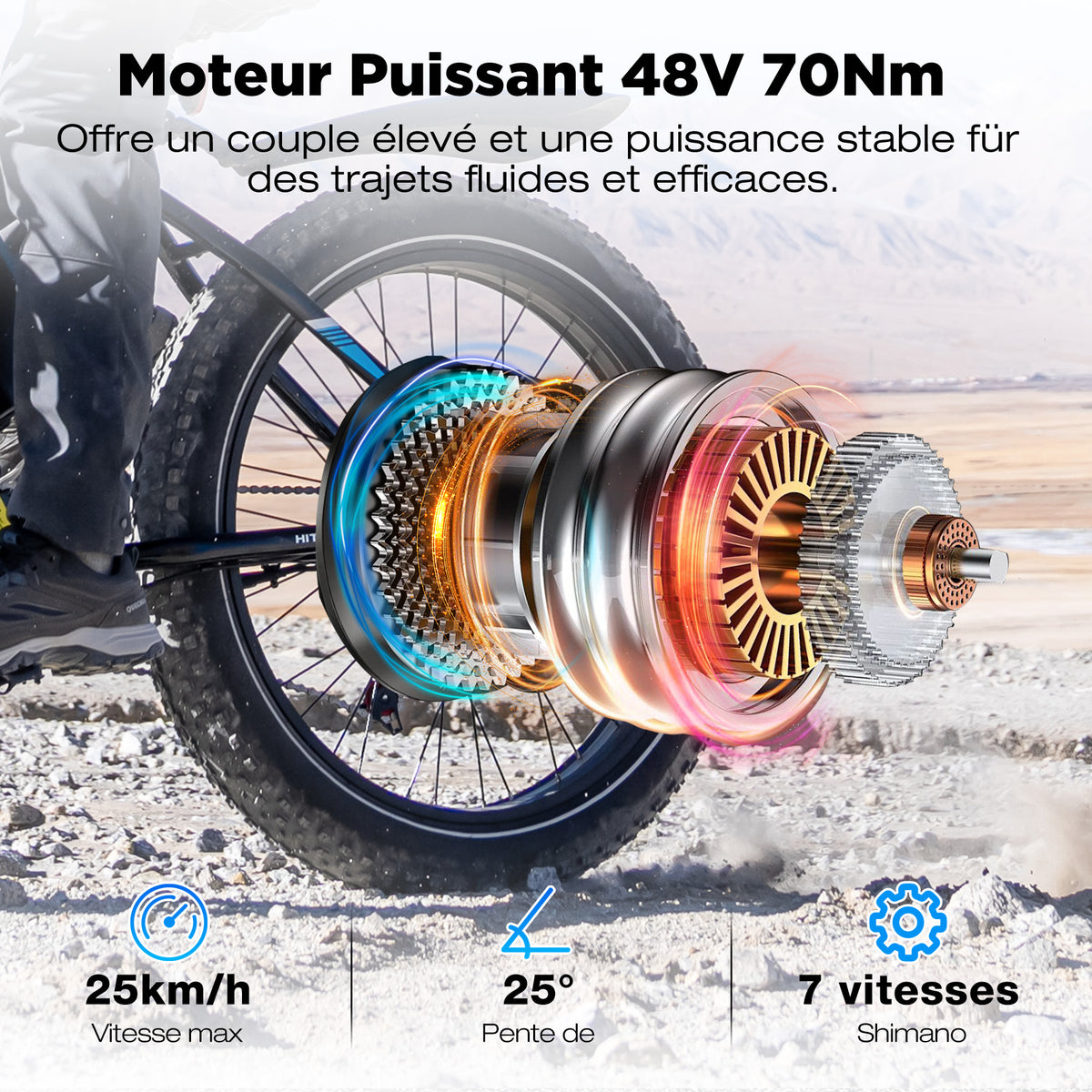 BK15 4.0 Vélo électrique à pneus larges