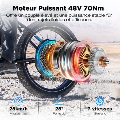 BK15 4.0 Vélo électrique à pneus larges