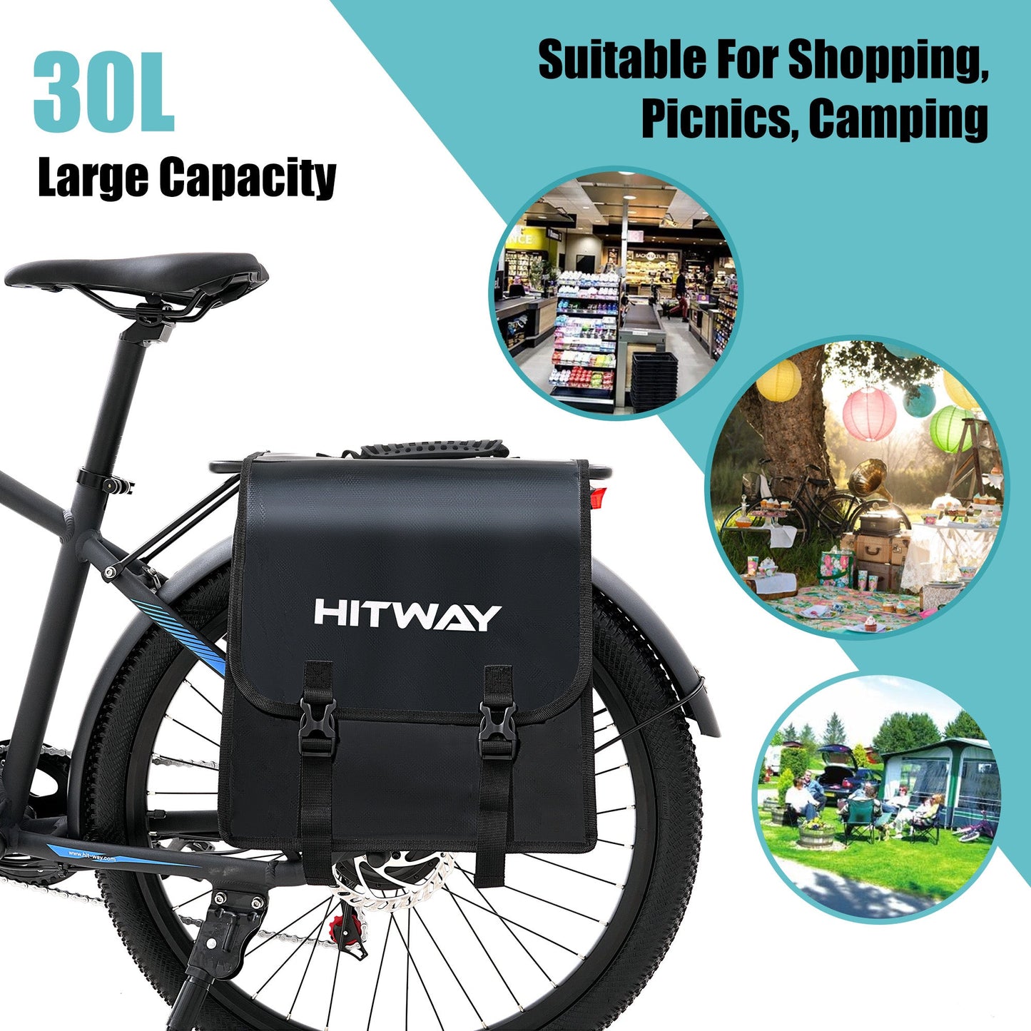Sacoche Double pour Vélo Électrique