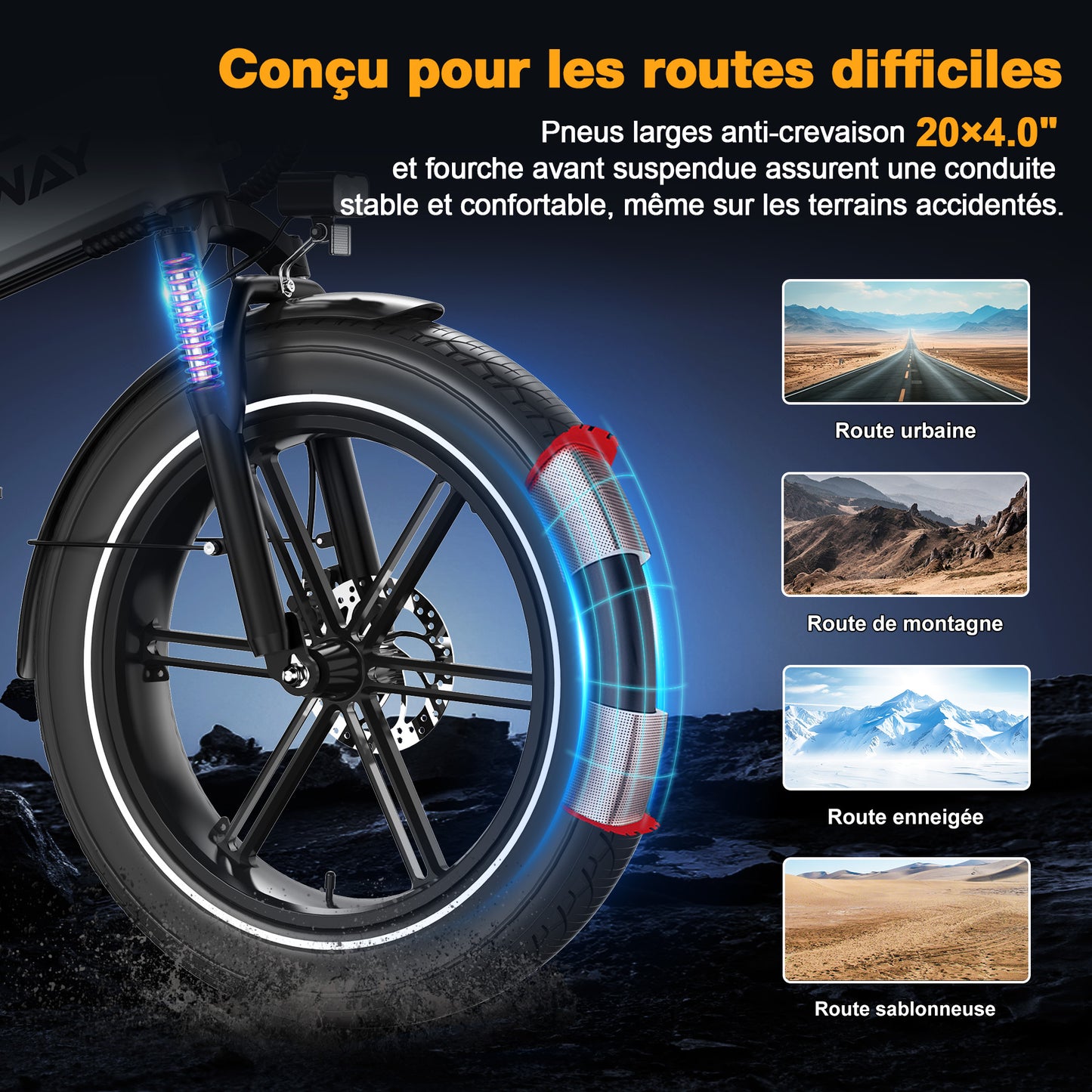 BK10S Vélo électrique pliant