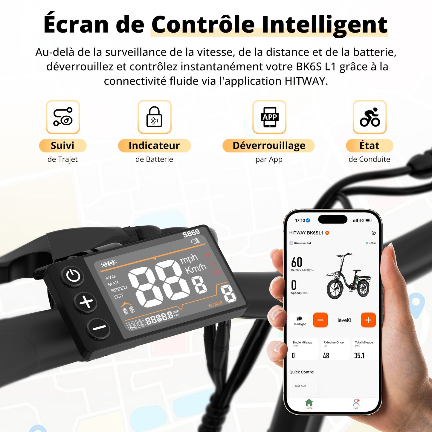 BK6S L1 Vélo électrique pliant