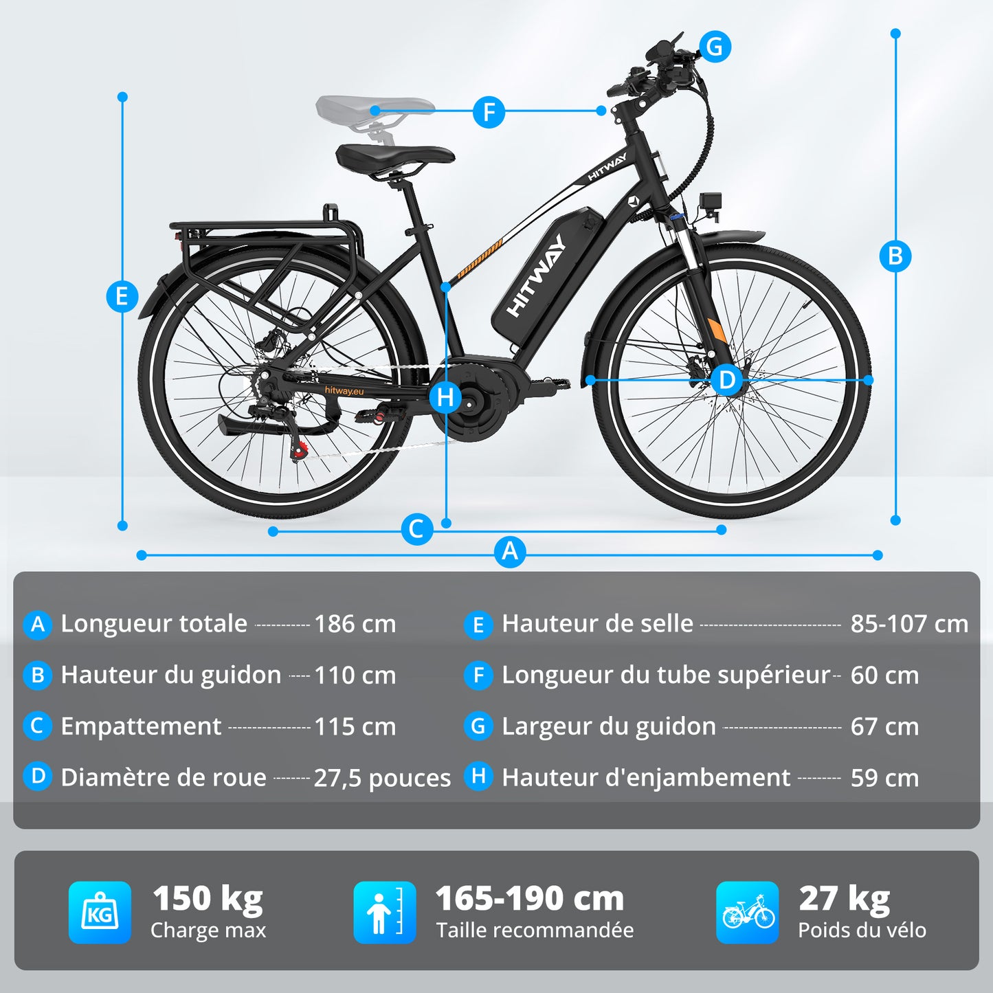 BK-U1 - Vélo électrique à moteur central