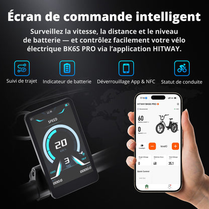 BK6S PRO Vélo Électrique Pliant Fat Bike