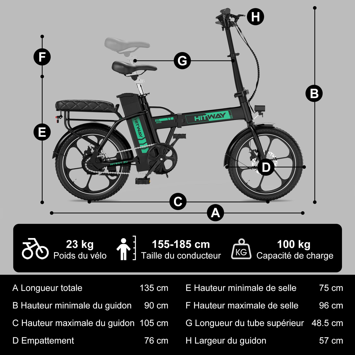 BK5SL Vélo électrique pliant