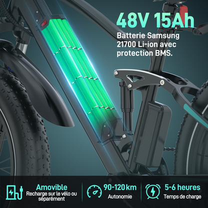 BK9S Vélo électrique Fat Bike