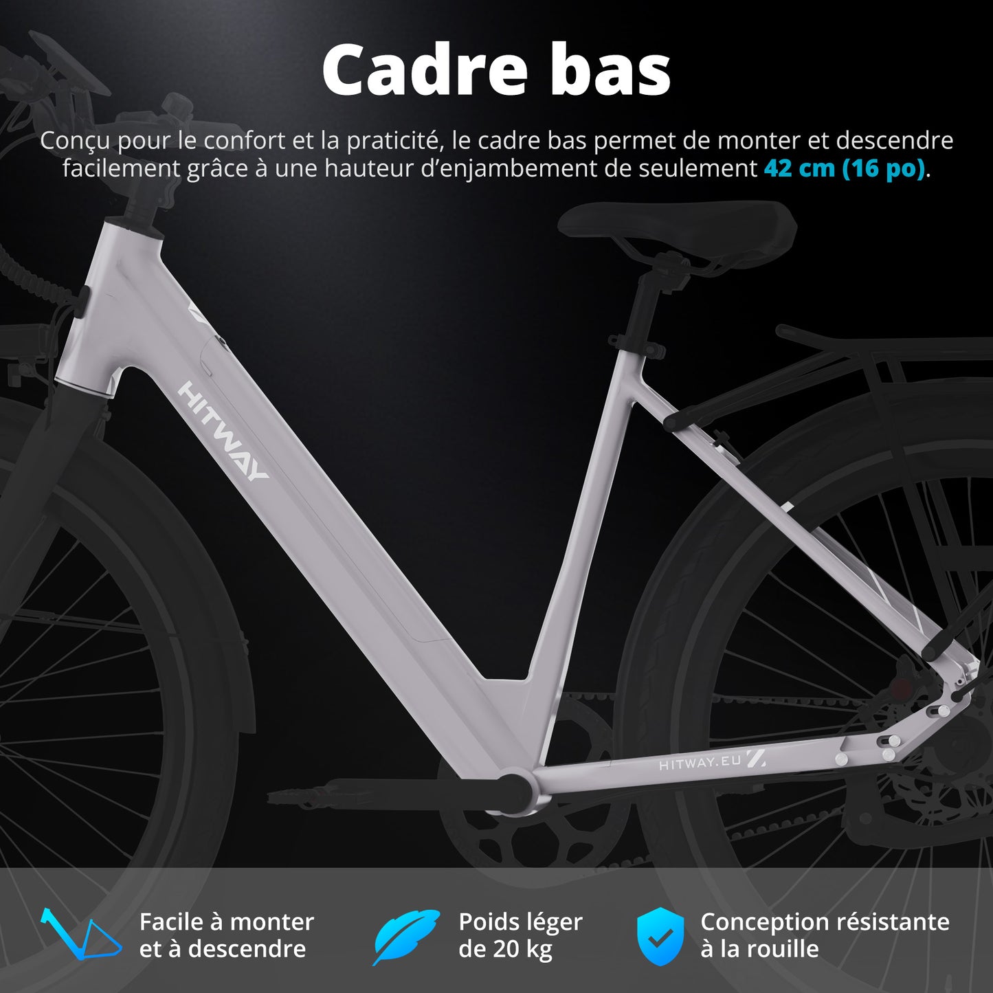 BK18 PRO Vélo électrique à courroie