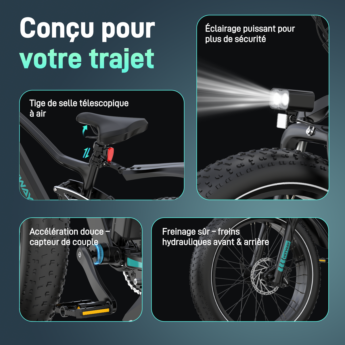 BK9S Vélo électrique Fat Bike