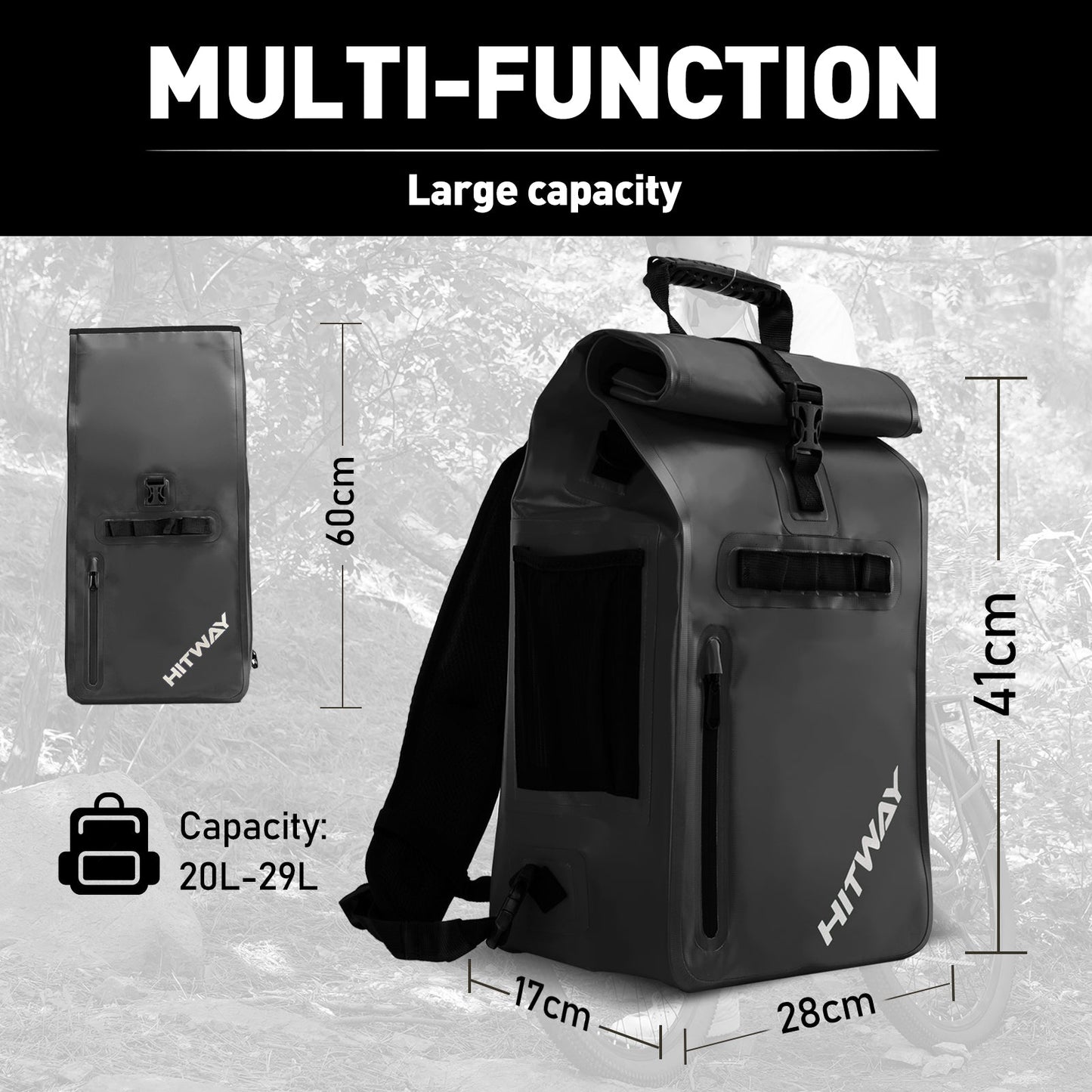 Sacoche de vélo multifonction 3-en-1