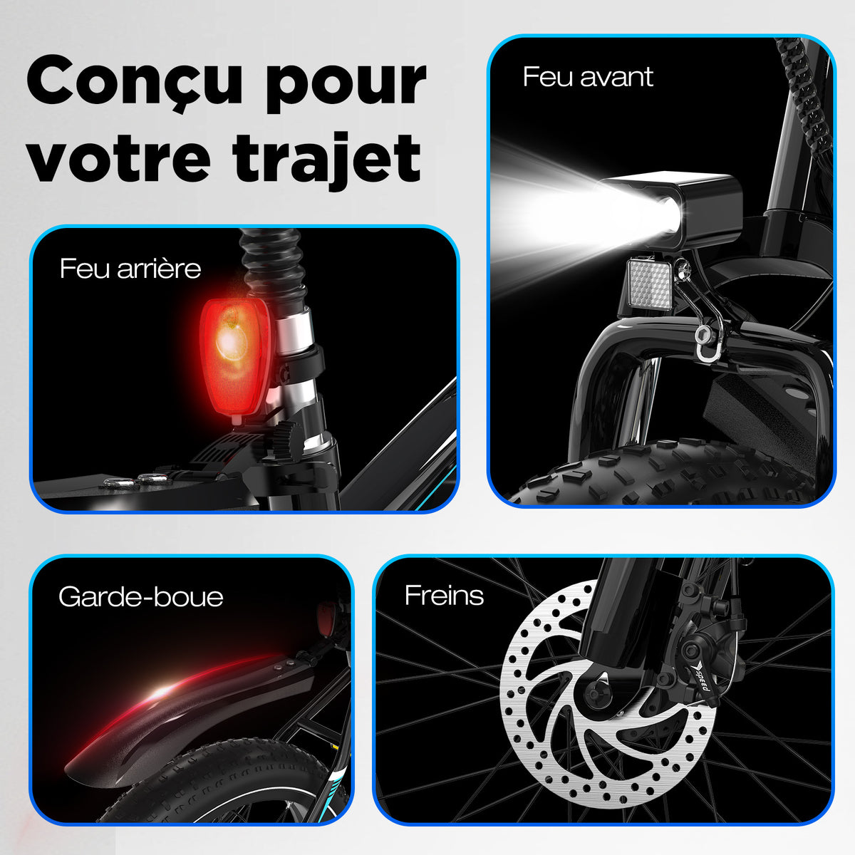 BK15 4.0 Vélo électrique à pneus larges