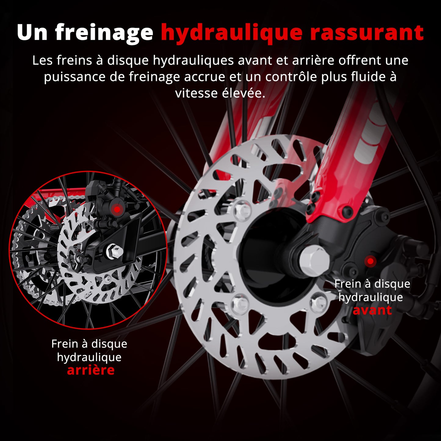 HT500 Grande motocyclette tout-terrain
