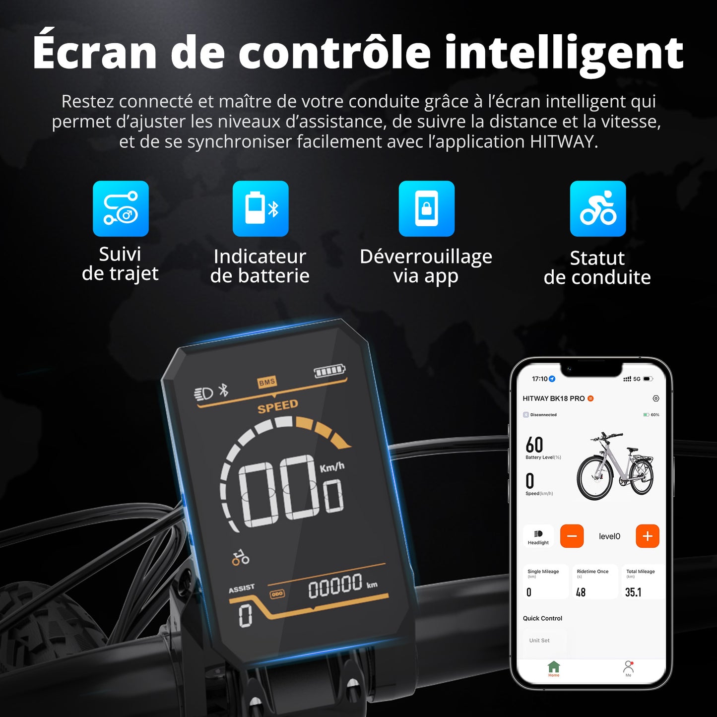 BK18 PRO Vélo électrique à courroie
