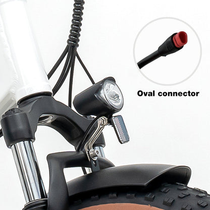 Feu avant pour vélo électrique