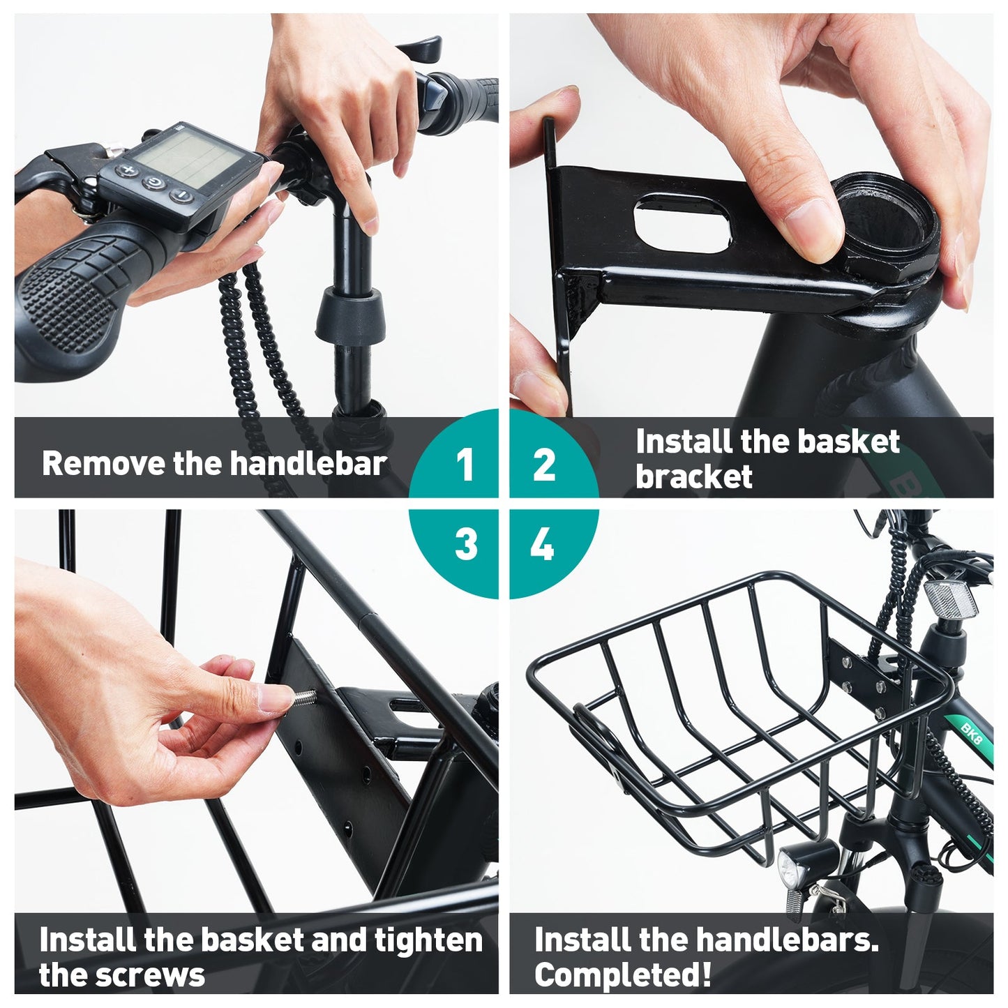 Panier Avant pour Vélo 1 pour BK8/BK8S/BK8SP