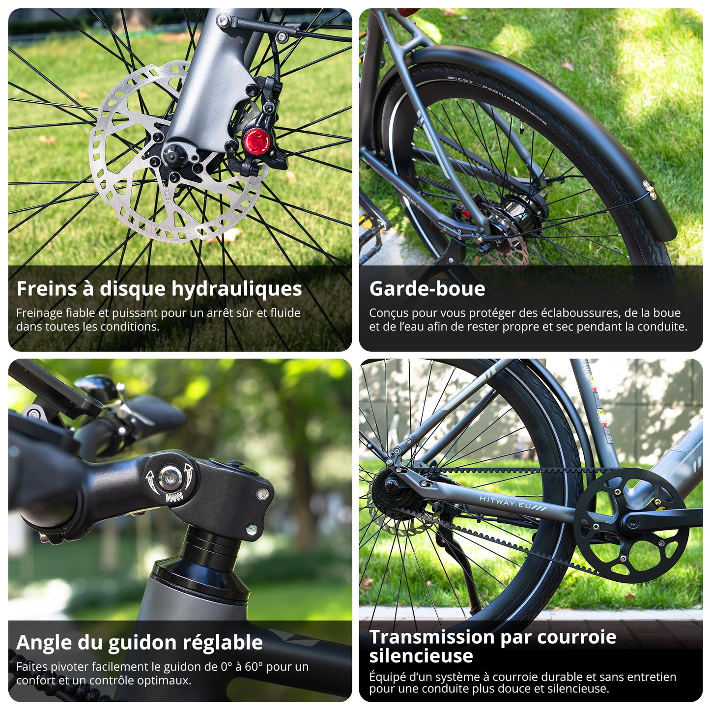BK19 PRO Vélo électrique à courroie