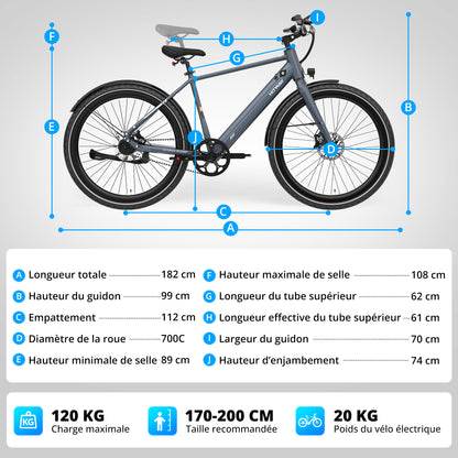 BK19 PRO Vélo électrique à courroie