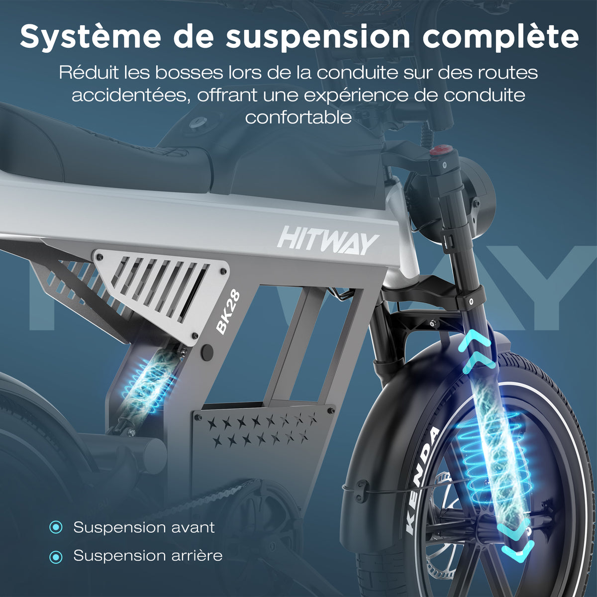 BK28 Vélo électrique à roues Fat Tyre