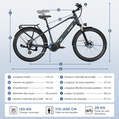 BK33 Vélo électrique à moteur central