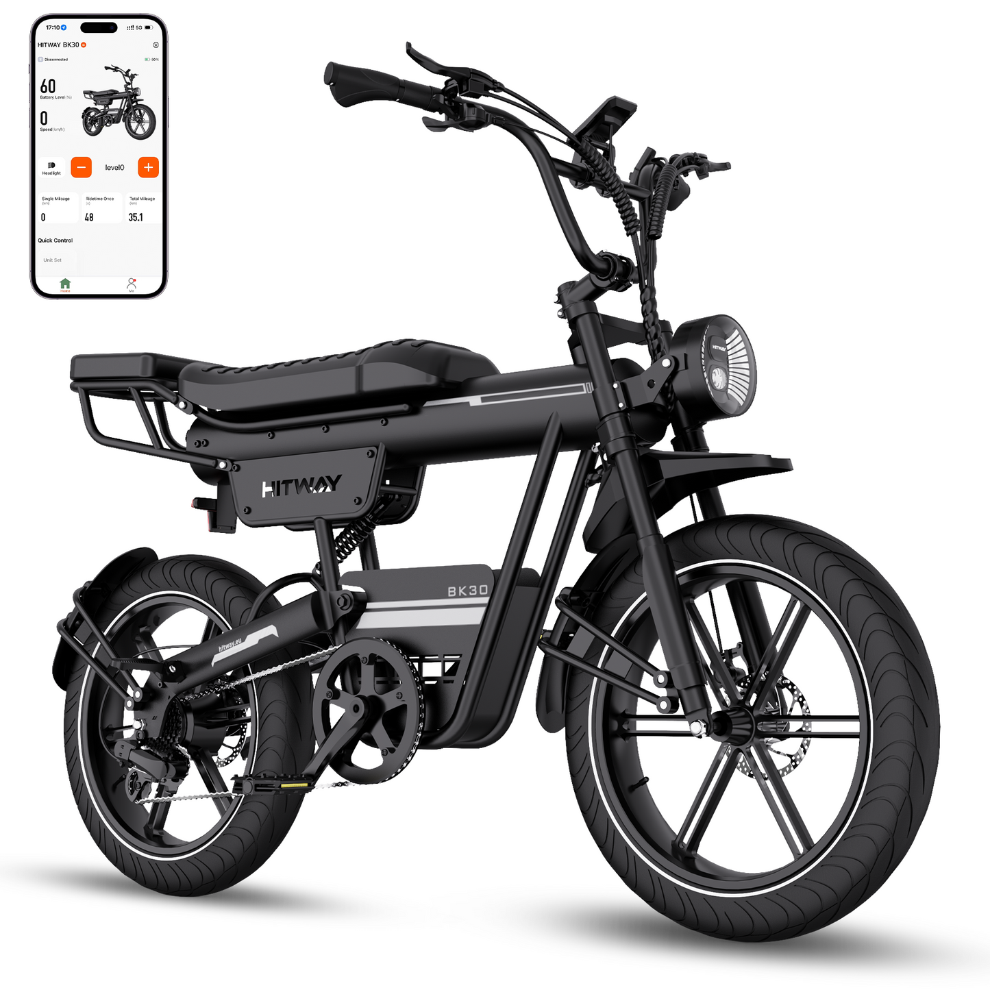 BK30 Vélo électrique à pneus larges